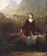 Washington Allston The Spanish Girl in Reverie Spain oil painting artist